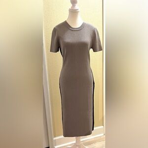 Michael Kors Silver Ribbed with Michael Kors logo down sides - size XL - NEW